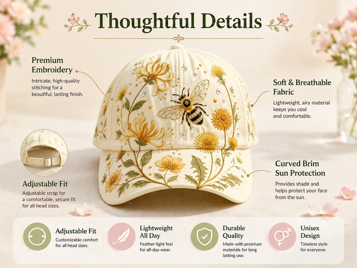 🔥Last Day 50% OFF 🌸🌿 Garden Morning Cap