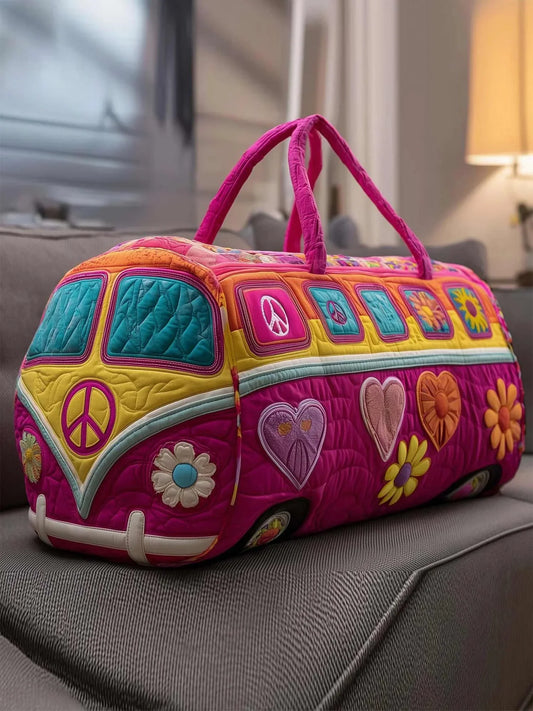 Hippie Van Quilted Duffle Bag