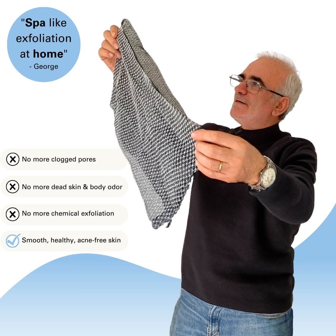 Tiktrove Exfoliating Antibacterial Shower Towel