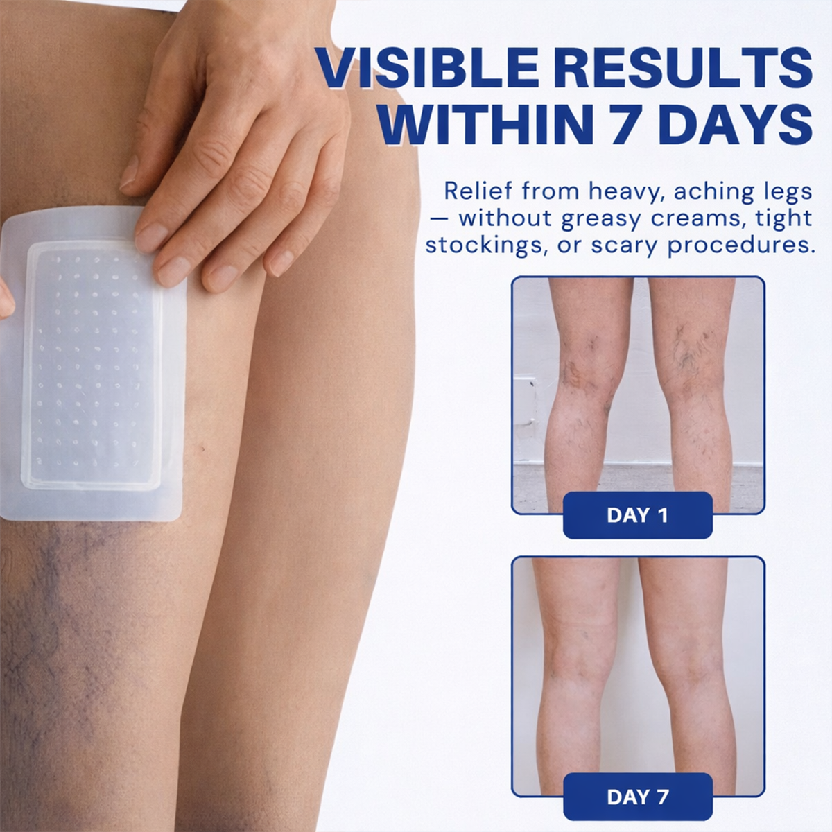 Vein ContourMicroneedle Patch with AdvancedDiosmin & Hesperidin Delivery 🌿 7-Day Visible Results for VaricoseVeins