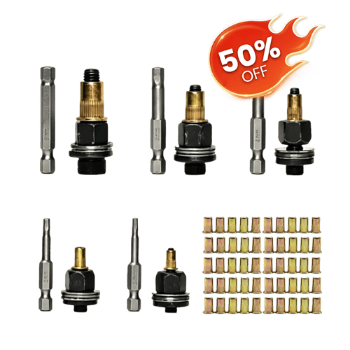 Professional Heavy-Duty Carbon Steel Rivet Nut Tool Set
