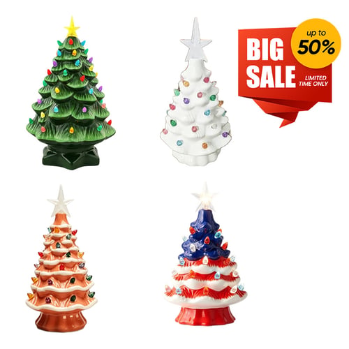 Mini Resin Nostalgic Christmas Tree Lamp
