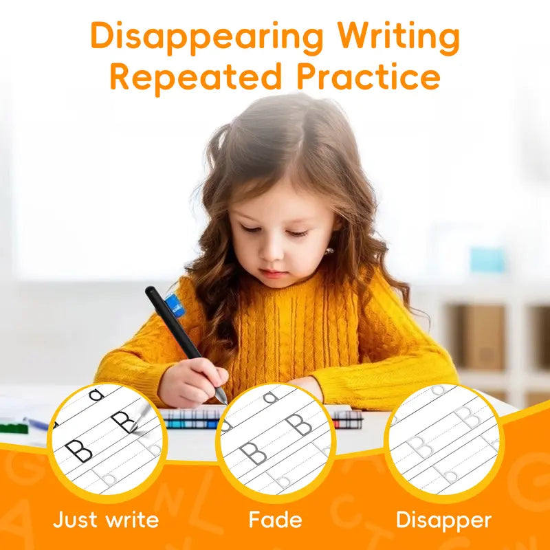 Tiktrove Reusable Grooved Handwriting Workbook for Kids