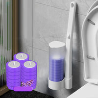1×Toilet brush+18PCS Brush head -LAVENDER