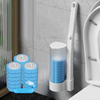 1×Toilet brush+18PCS Brush head -OCEAN
