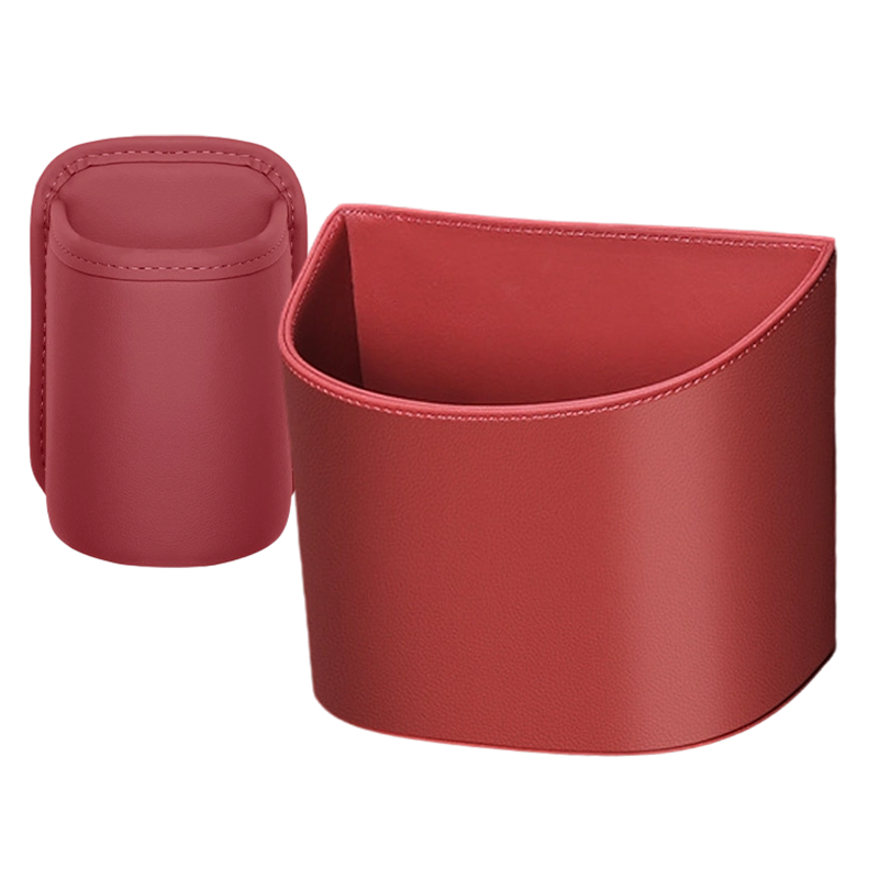 Leather Car Door Cup Holder – Wide‑mouth opening, easy reach for drinks & phone. Clip‑on secure fit. PU leather, tough & stylish. 🛡️✨