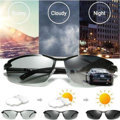 🔥2026 Photochromic Sunglasses with Anti-glare Polarized Lens