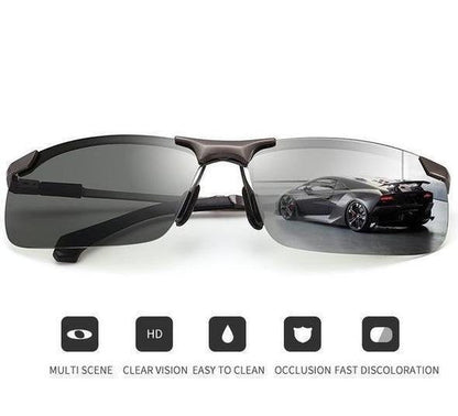 🔥2026 Photochromic Sunglasses with Anti-glare Polarized Lens