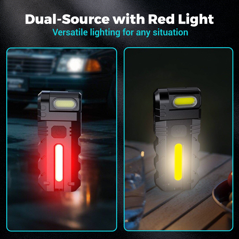 💎 💎 180° Rotating Head LED Work Light – Dual Beam, Magnetic Base & USB-C Rechargeable