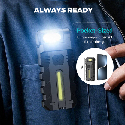 💎 💎 180° Rotating Head LED Work Light – Dual Beam, Magnetic Base & USB-C Rechargeable