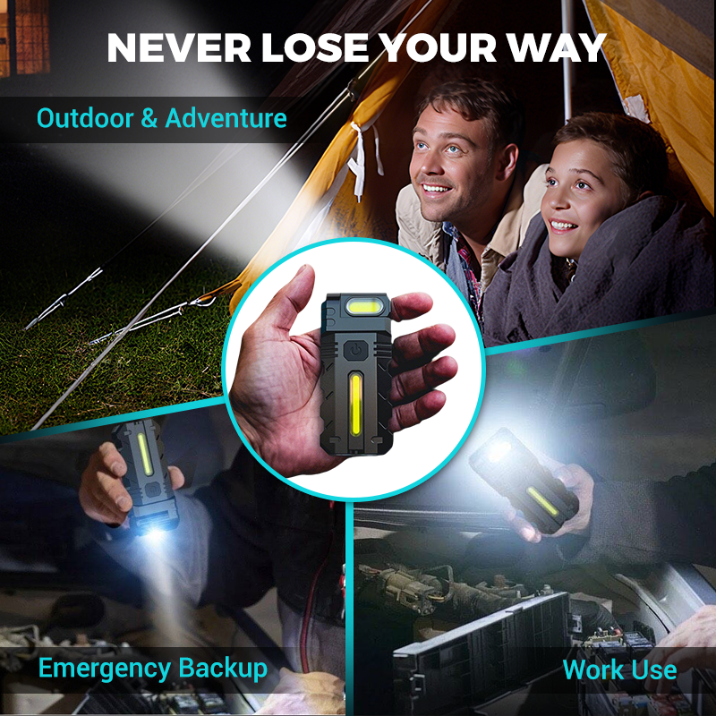 💎 💎 180° Rotating Head LED Work Light – Dual Beam, Magnetic Base & USB-C Rechargeable