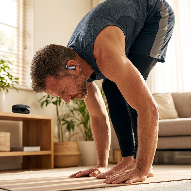 🎧Bluetooth Headphones with Zero‑Gravity Titanium Ear‑Hook Design🏃‍♂️✨