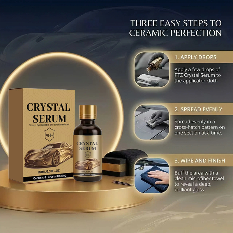💎 Buy 3 Get 2 Free!💝Ceramic Car Coating Kit - Deep Gloss, 9H+ Hardness & Extreme Hydrophobic Sh