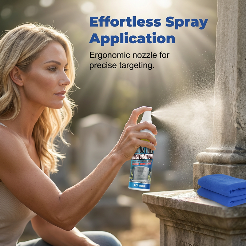 ⏰🎁Headstone Cleaning & Restoration Spray – Remove Stains Instantly