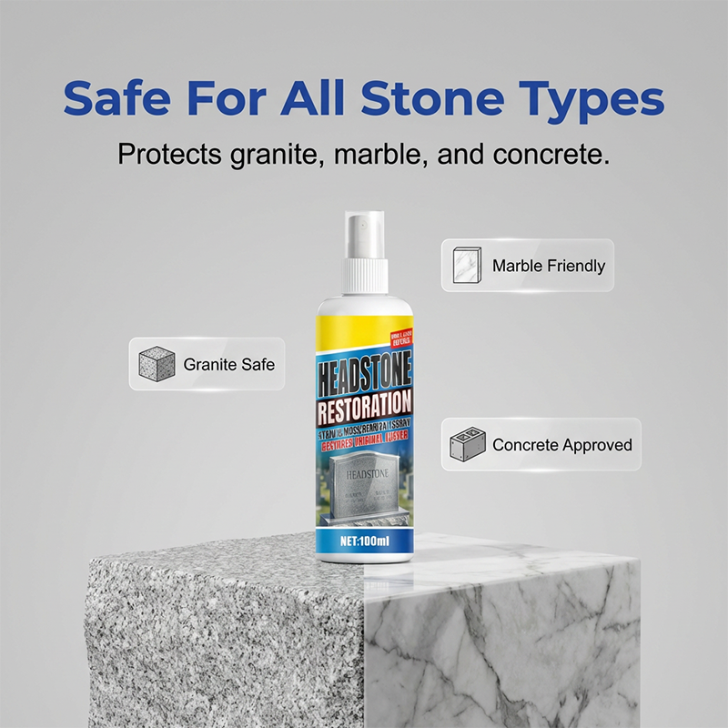 ⏰🎁Headstone Cleaning & Restoration Spray – Remove Stains Instantly