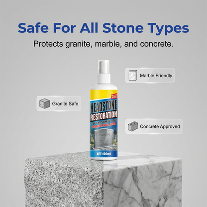 ⏰🎁Headstone Cleaning & Restoration Spray – Remove Stains Instantly