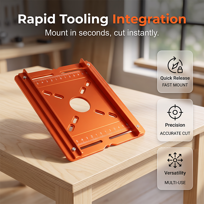 Tiktrove Precision Wood Router Slotting Guide Bracket
