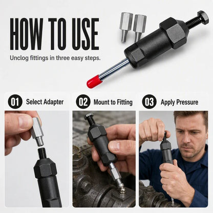 Tiktrove Heavy Duty Grease Fitting Cleaner Unclog Tool