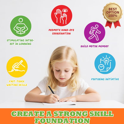 Tiktrove Reusable Grooved Handwriting Workbook for Kids