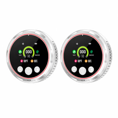 Advanced 5-in-1 Real-Time Precision Carbon Monoxide & Air Quality Monitor