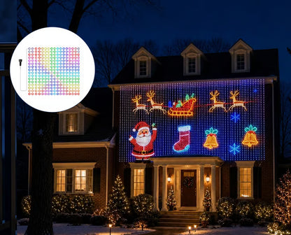 Integrated RGB Pixel Net Light Mesh